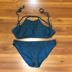 Women’s Teal Halter Bikini